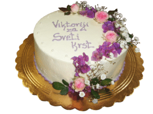 Keksarna Brodnjak - Torta za sveti krst rožice